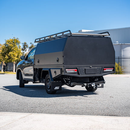 2400mm Aluminium Canopy - Matte Black