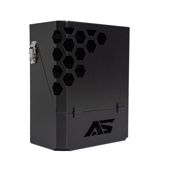 Lockable Jerry Can Holder - Matte Black