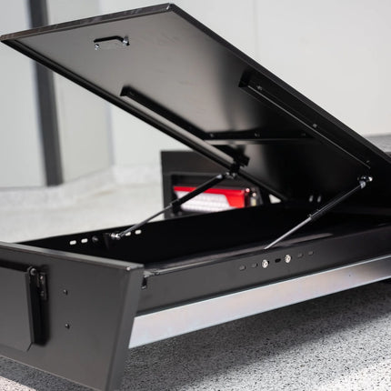 Aluminium Space Cab Tray with Trundle - 2000mm - White