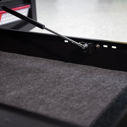 Aluminium Single Cab Tray with Trundle - 2400mm - Matte Black