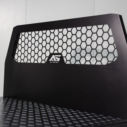 Aluminium Dual Cab Tray with Trundle - 1700mm - Matte Black
