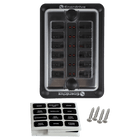 Enerdrive Fuse Block, Rear Entry Panel Mount 1 In 12 Out With Leds
