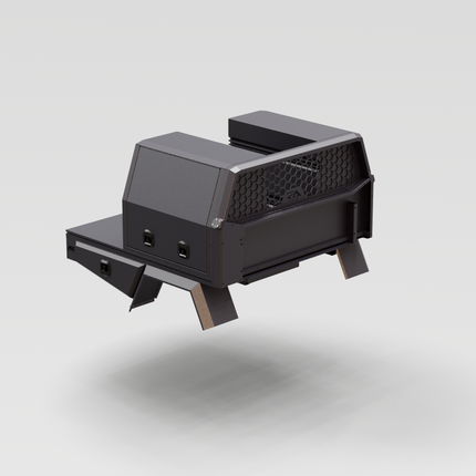 Aluminium Toolbox 1000mm - Matte Black