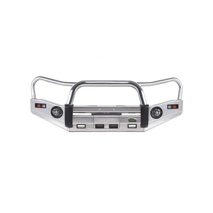 Polished Alloy Bull Bar to suit Toyota Hilux Revo 2015 to 4/2018 (Suits Wide Body Models Only - Hi-Rider 4x2/Dual Cab 4x4/Extra Cab 4x4 Workmate SR and SR5)