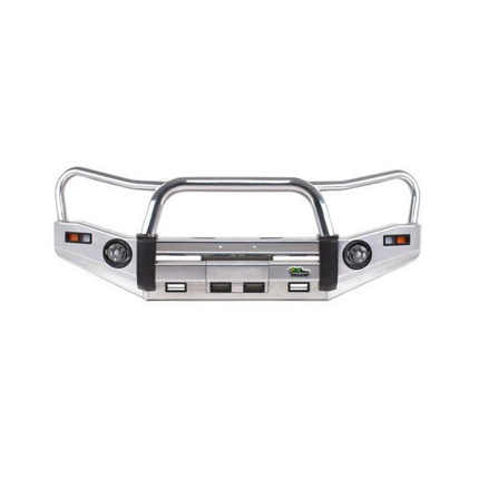 Polished Alloy Bull Bar to suit Toyota Hilux Revo (Suits Wide Body Models Only - Hi-Rider 4x2/Dual Cab 4x4/Extra Cab 4x4 Workmate SR and SR5) 5/2018 to 7/2020 only
