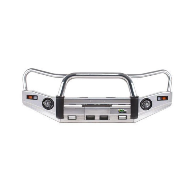 Polished Alloy Bull Bar to suit Toyota Hilux Revo (Suits Wide Body Models Only - Hi-Rider 4x2/Dual Cab 4x4/Extra Cab 4x4 Workmate SR and SR5) 5/2018 to 7/2020 only