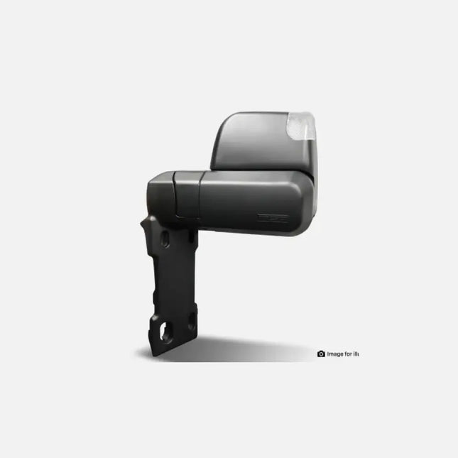 MSA LANDCRUISER 70-79 SERIES TOWING MIRRORS (1984-CURRENT) - Black, Electric Kit, Big Base, Indicators, Switch Kit Included