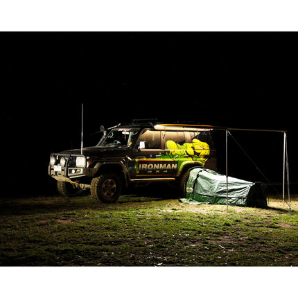 Ironman 4X4 Awning 12V LED Sail Track Light Strip and Dimmer Set
