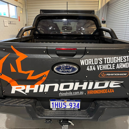 Suitable for Ford Ranger Dual-Cab NEXT-GEN (2022+) - Rhinohide Armor® Rear Windscreen Protector