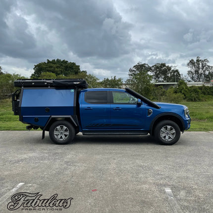 FABULOUS FABRICATIONS FORD RANGER NEXT GEN 4 INCH STAINLESS SNORKEL KIT AND ALLOY AIRBOX KIT