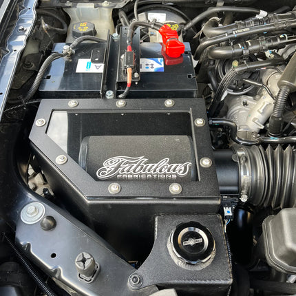 FABULOUS FABRICATIONS FORD RANGER NEXT GEN 4 INCH STAINLESS SNORKEL KIT AND ALLOY AIRBOX KIT