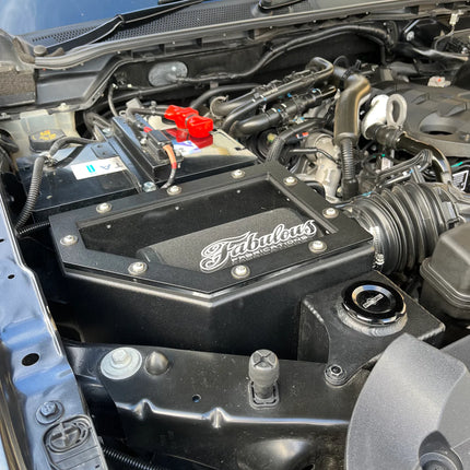 FABULOUS FABRICATIONS FORD RANGER NEXT GEN 4 INCH STAINLESS SNORKEL KIT AND ALLOY AIRBOX KIT