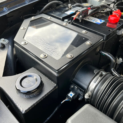 FABULOUS FABRICATIONS FORD RANGER NEXT GEN 4 INCH STAINLESS SNORKEL KIT AND ALLOY AIRBOX KIT