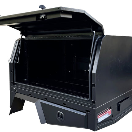 2000mm Aluminium Canopy - Matte Black