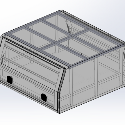 1700mm Lite Canopy - Matte Black