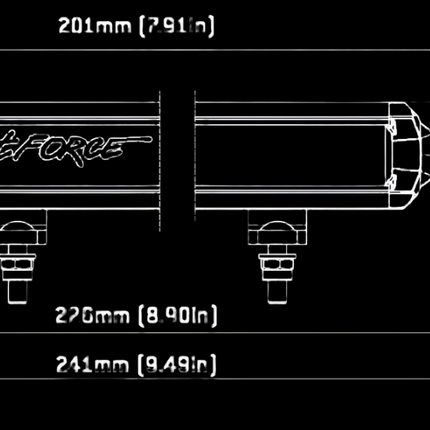 Lightforce 6" Single Row VIPER Light Bar