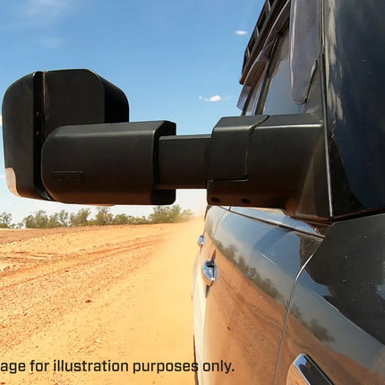 MSA TOYOTA HILUX TOWING MIRRORS (2015-CURRENT) - Chrome, Electric