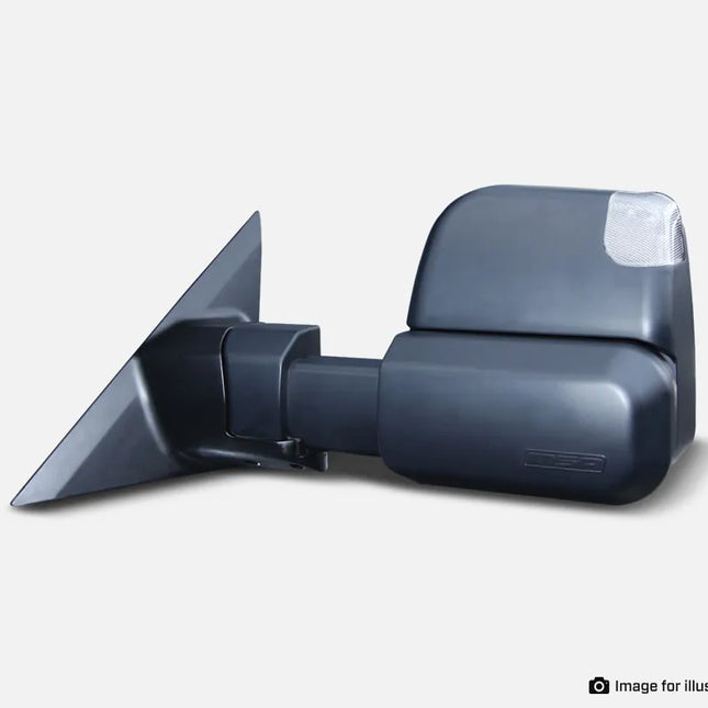 MSA 4x4 TRITON TOWING MIRRORS (2015-CURRENT) - Black, Electric, Indicators, Blind Spot Monitoring