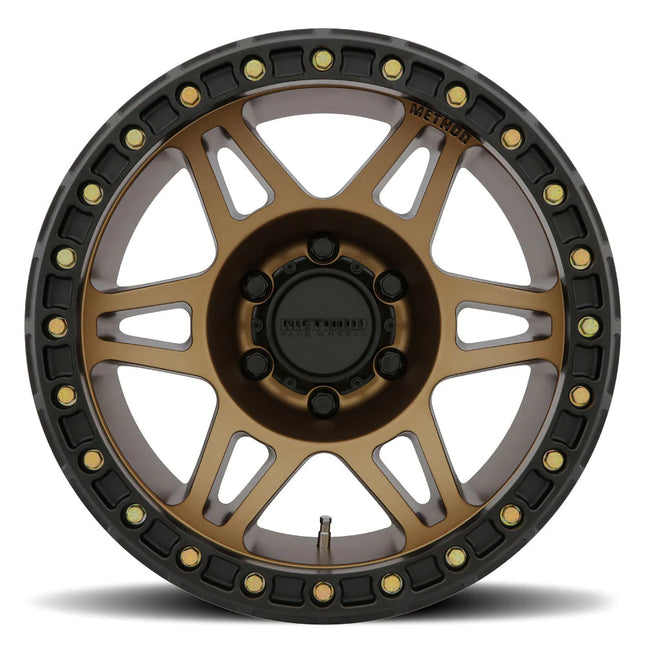 Method Race Wheels 106 Beadlock Bronze Head On
