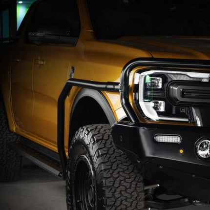 Ironman 4x4 Side Steps and Rails - Dimple Step Design 19+ Dmax (dual & single cab only)