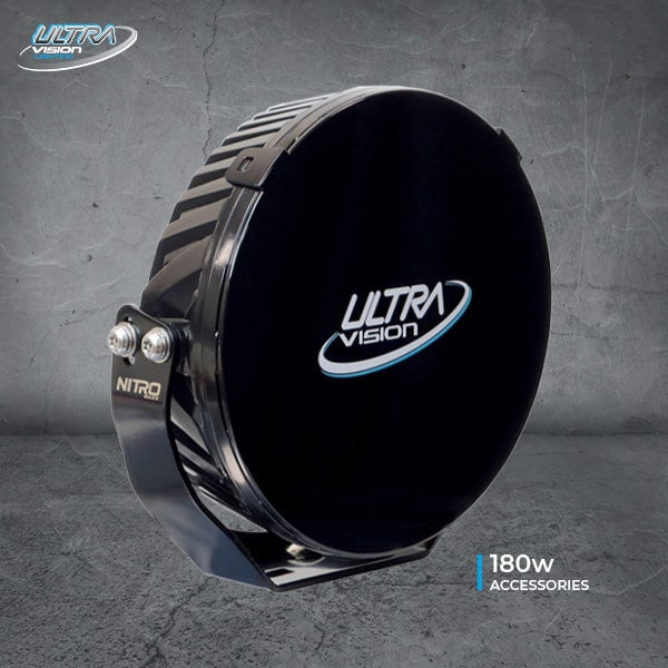 NITRO 180 MAXX 9" BLACK LENS COVER WITH ULTRA VISION LOGO