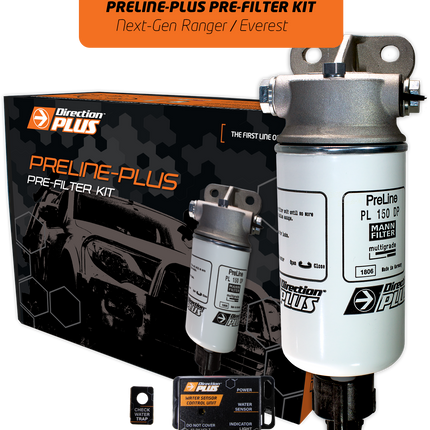 PRELINE-PLUS PRE-FILTER KIT NEXT-GEN RANGER / EVEREST & VW AMAROK 4CYL & 6CYL (PL671DPK)