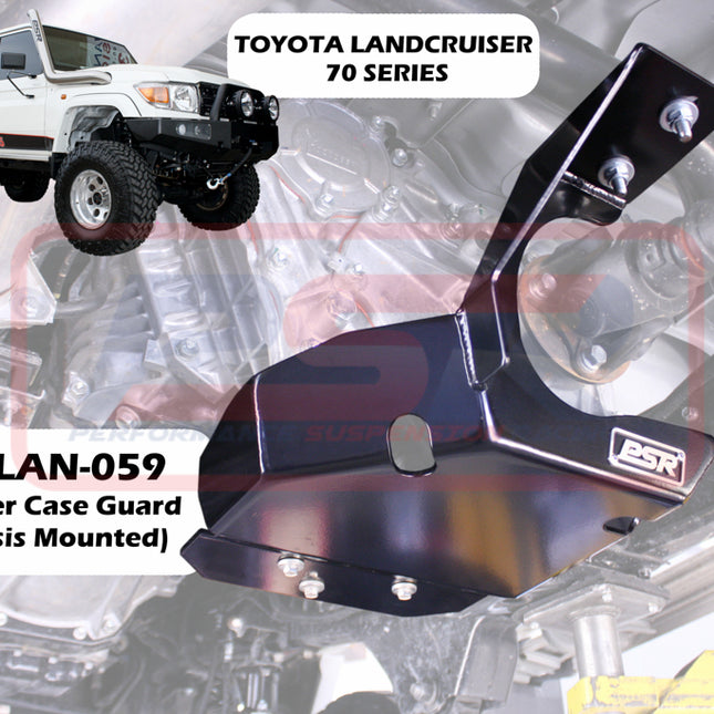 PSR Toyota LandCruiser 70 Series Transfer Case Guard (Chassis Mounted)(Single Rear Fuel Tank Only)