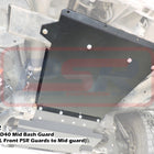 PSR Nissan Navara D40 Mid Bash Guard (Couples ALL PSR Front Guards to Rear guard)