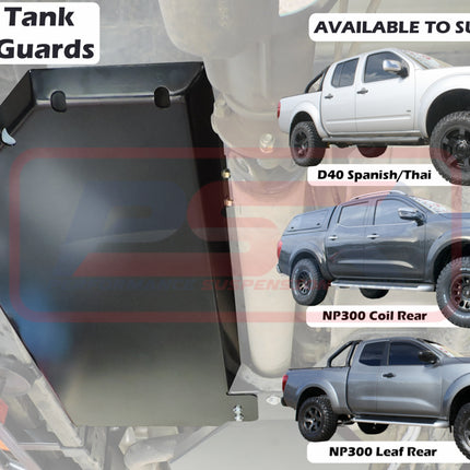 PSR Nissan Navara D40 Fuel Tank Guard (Couples to Rear Guard)