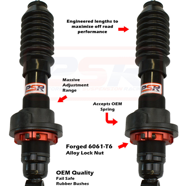 Nissan Navara D40 / NP300 / Pathfinder R51 PSR TTG Front 2-3" Adjustable Shock Absorber - PAIR