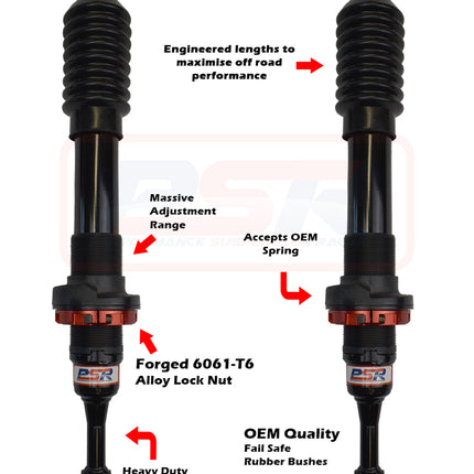PSR TTG Toyota Front Adjustable Shock Absorber - PAIR