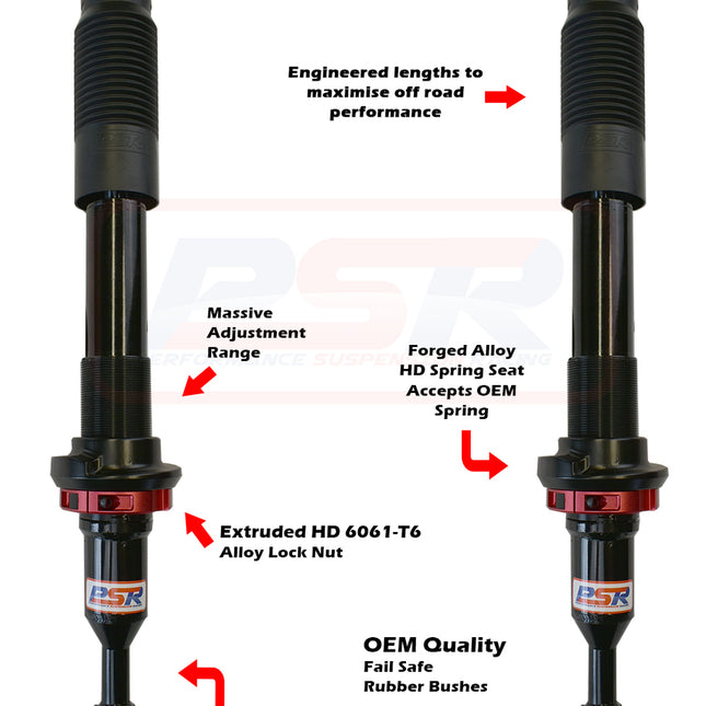 Toyota Landcruiser 200 Series PSR TTG Front Shock Absorber - PAIR