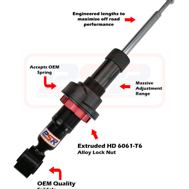 Ford Ranger PX MK3 08-18 On PSR TTG Front 2-4" Adjustable Shock Absorber (Also Suits MK2 Everest)