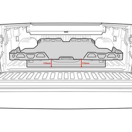 HSP Load Slide To Suit Mitsubishi Triton MQ/MR Dual Cab 2015+