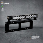 Raptor Light Bar Number Plate Mount (Black)