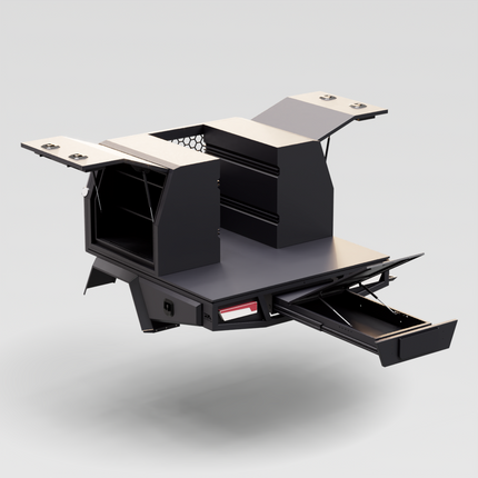 Aluminium Toolbox 1000mm - Matte Black