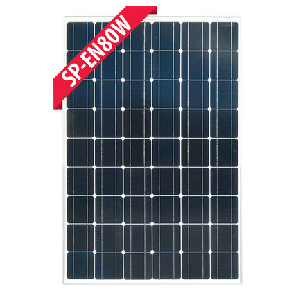 Enerdrive Solar Panel - 80w Mono Black
