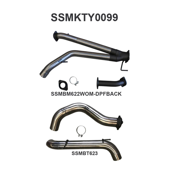 Manta Exhaust VDJ200 3in DPF Back W/4in Tailpipe