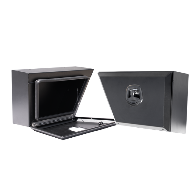Front Square Under Tray Toolbox 555mm (Pair) - Matte Black