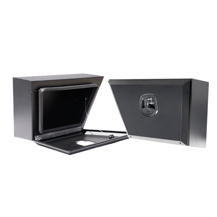Front Square Under Tray Toolbox 505mm (Pair) - Matte Black