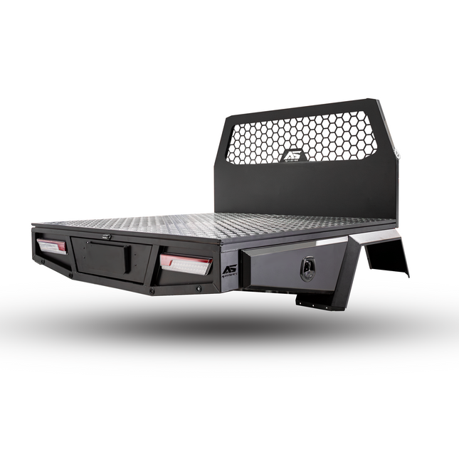 Aluminium Space Cab Tray with Trundle - 2000mm - White