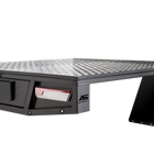 Aluminium Single Cab Tray with Trundle - 2400mm - Matte Black SNDP-006