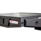Aluminium Dual Cab Tray with Trundle - 1700mm - Matte Black