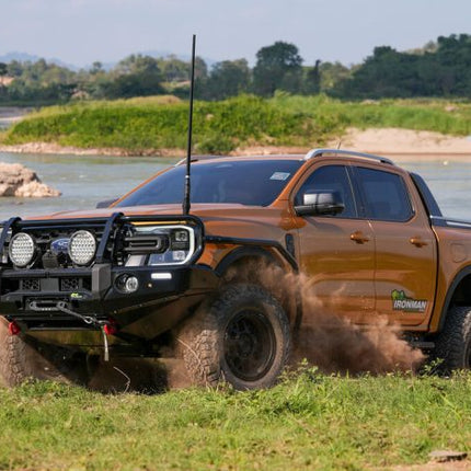 Ironman 4x4 Side Steps and Rails - Dimple Step Design 19+ Dmax (dual & single cab only)