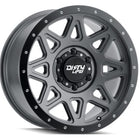 DIRTY LIFE 17x9 0P 5x150 CB110.1 THEORY Matte Gunmetal Black Lip (AW-4)