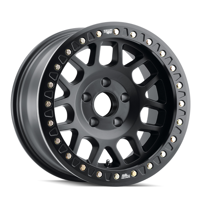 DIRTY LIFE 17x9 38N 6x139.7 CB110 MESA RACE Matte Black Comp Beadlock (C10AW-6HMB Long Cap)