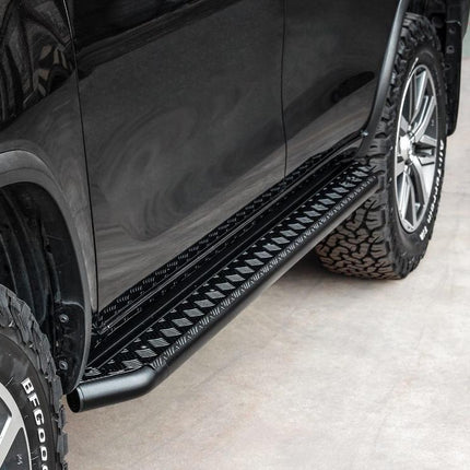 PIAK Side Step (Can use for rails, Black) for Toyota Fortuner GUN156R (8/2015 to 5/2018)