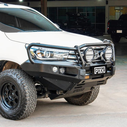 PIAK Elite Loop Bar (Black Recovery Points & Bash Plate) for Toyota Hilux (7/2015 to 5/2018)