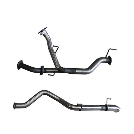 Manta VDJ200 2.5in twin into single 3in DPF Back, with 4in tip, stainless steel