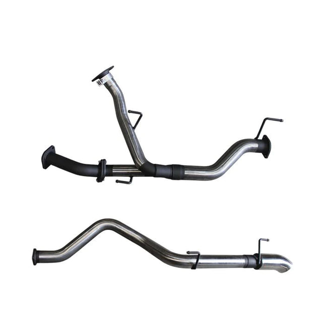 Manta VDJ200 2.5in twin into single 3in DPF Back, with 4in tip, stainless steel